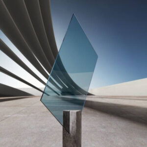 VSG Glas 10,76 mm Blau Float