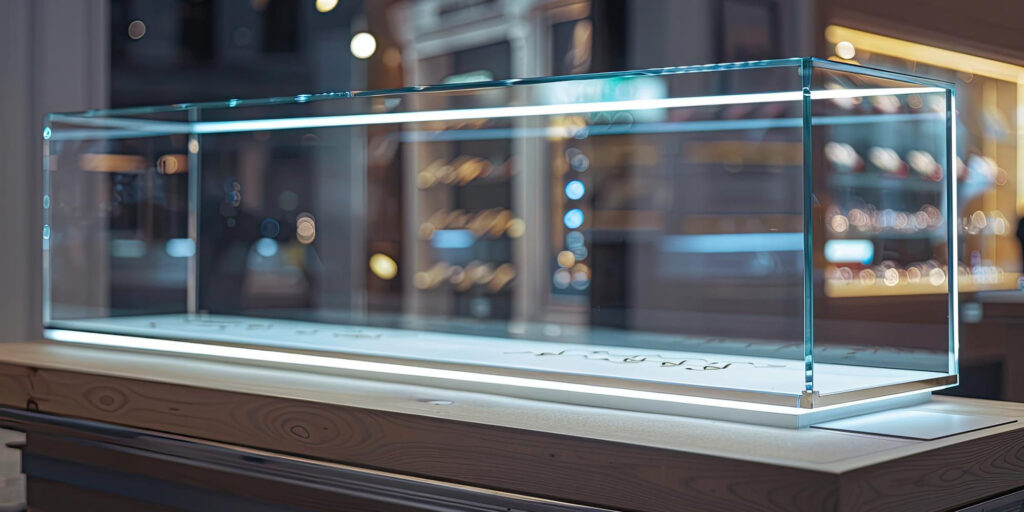 Glasvitrine, perfekter Schutz
