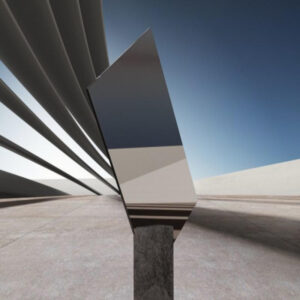 Bronze getönter Wandspiegel