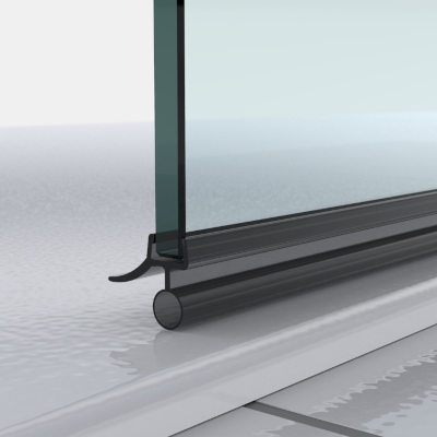 Wasserabweisprofil Schwarz