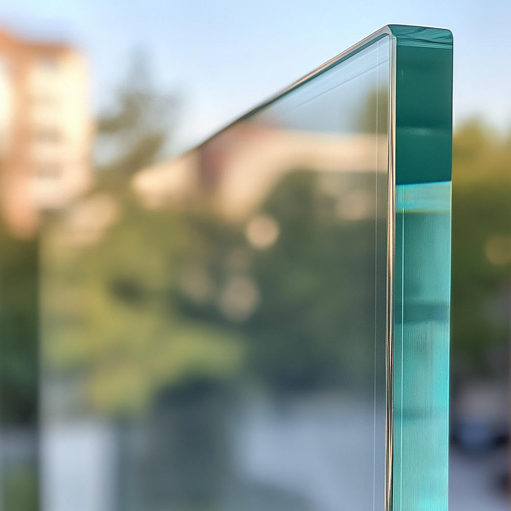 Glasplatte Seitenansicht