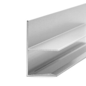Regenrinne für Vordach 17,52 mm - Edelstahloptik