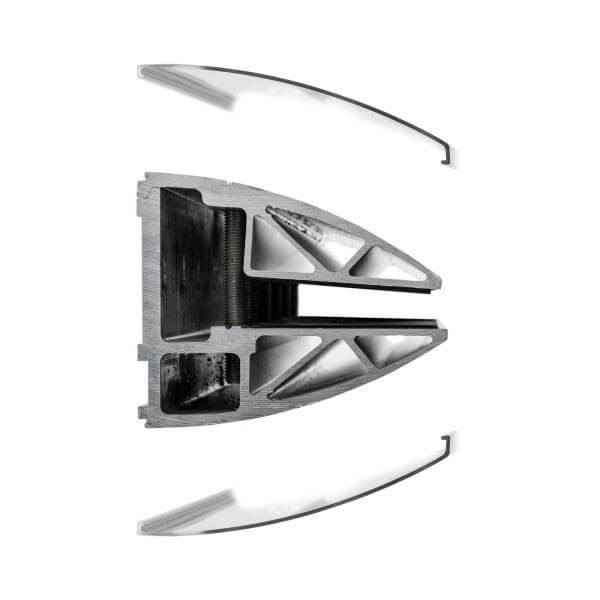 Wandklemmprofil 0° 17,52 mm, oval - Edelstahloptik – Bild 6