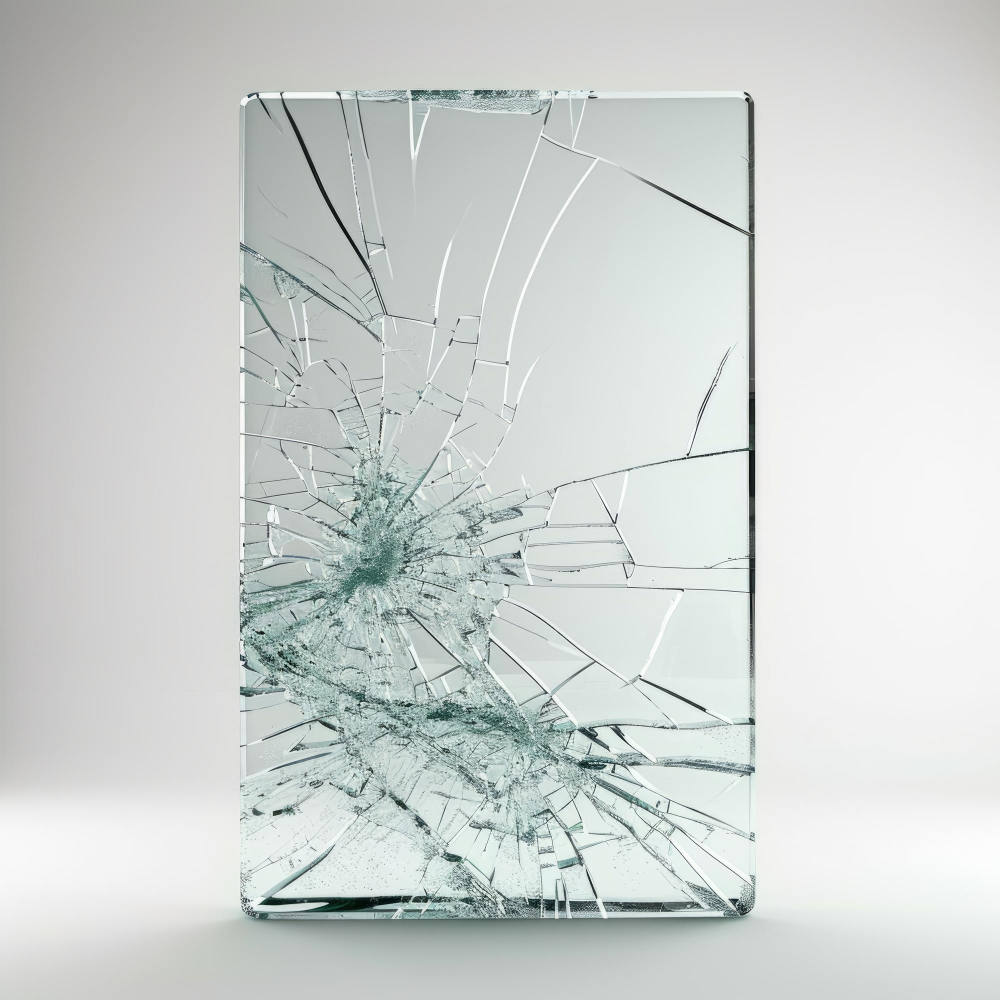 Kleines zerbrochenes Glas