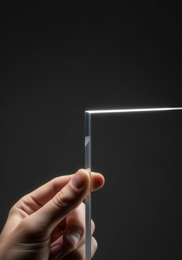 Kantenbearbeitetes Glas