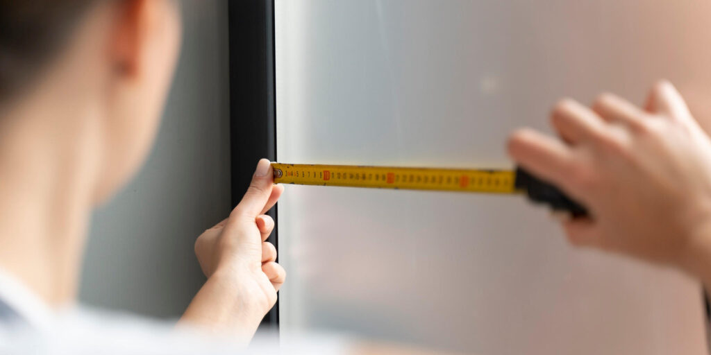 Fenster richtig messen
