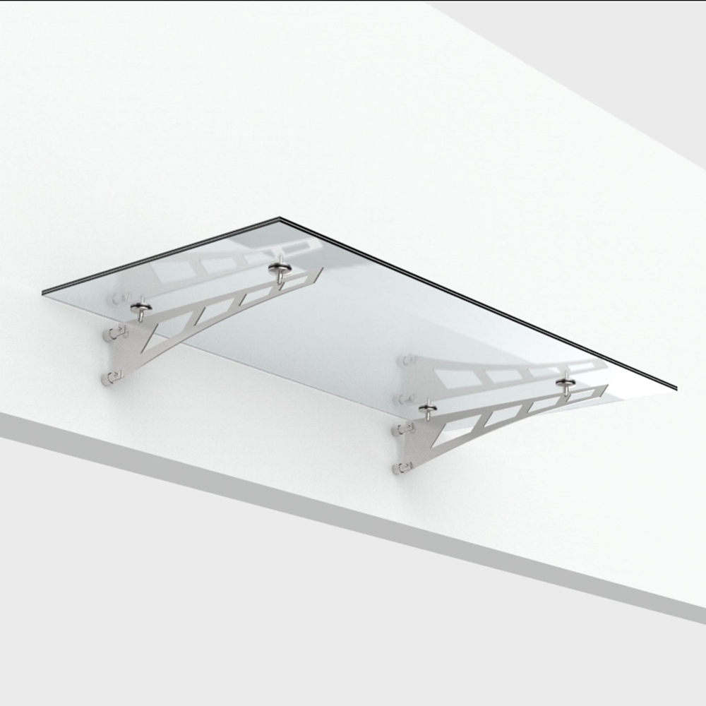 Glasvordach S-01 mit zwei Schwertern – VSG